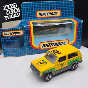 Matchbox Jeep Cherokee "Forest Ranger" w/ Original Box (1988 MBX Superfast 1-75) - Picture 1 of 7