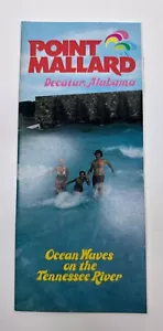 Brochure viaggio Point Mallard Decatur Alabama AL anni 70 mappa fiume Tennessee A2 - Foto 1 di 3