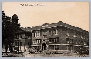 High School Mandan North Dakota N.D. Postcard H3 - Picture 1 of 2