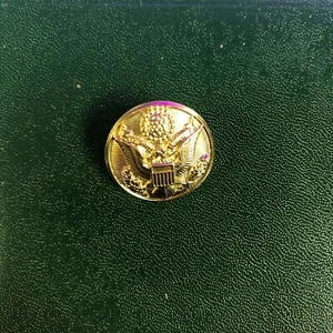MILITARY ARMY DRESS BLUES UNIFORM REPLACEMENT BUTTON GOLD REPAIRS MESS DRESS - Picture 1 of 3