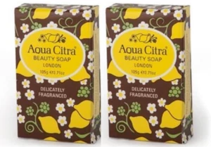 2 x Aqua Citra by Goya London Perfume 105g Beauty Soap Bar - NEW - Picture 1 of 1