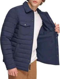 Levi's Quilted Stretch Bomber Shacket | Navy | XX-Large - Picture 1 of 6