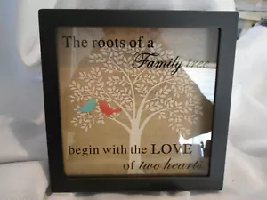 PLACA DE PARED DE ÁRBOL GENEALÓGICO DE BARRIL CRACKER - Imagen 1 de 1