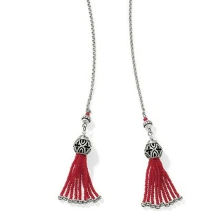 Neu mit Etikett Brighton Boho Wurzeln Lariat ROTE Perlen Silber Halskette UVP 88 $ - Bild 1 von 4