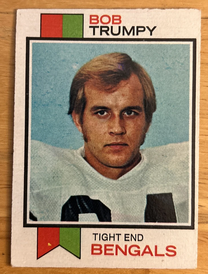 1973 Topps Bob Trumpy Football Card #7 Bengals O/C, Edge Wear, Corner Dings Fair - Image 1 of 4