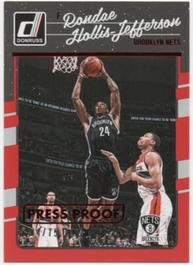 Rondae Hollis-Jefferson 2016-17 PANINI DONRUSS BASKETBALL Press Proof Rosso #04/75 - Foto 1 di 2