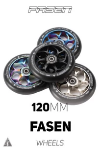 Fasen 6 Spoke Wheels 120mm - Sold In Pairs *Various Colours* - Picture 1 of 5