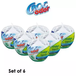 6 x Frigorifero Odore Croc Deodorante XL Deodorante Neutralizza Odore Deodorante 140 g - Foto 1 di 2