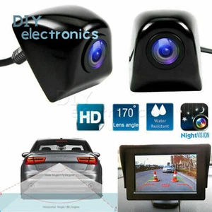 Telecamera di backup retrovisione auto angolo 170° dash cam visione notturna impermeabile US - Foto 1 di 14