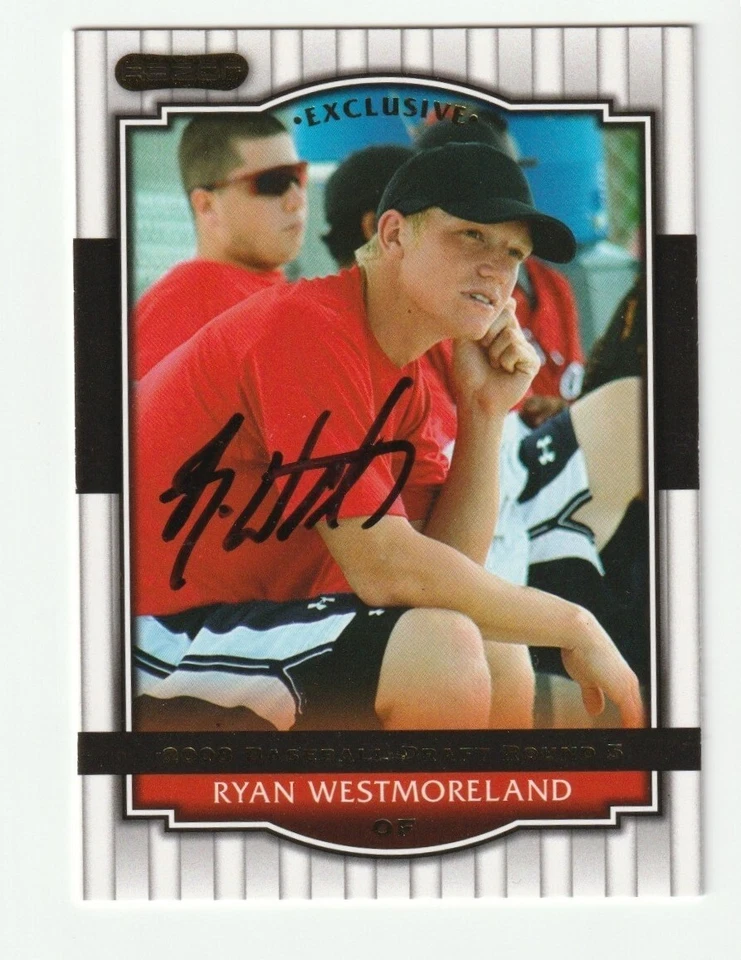 Ryan Westmoreland Signed 2008 Razor Card #51 Auto Red Sox Autograph Baseball COA - Image 1 of 1