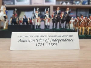 American War of Independence 1775-1783 Chess Pieces Studio Anne Carlton No Board - Bild 1 von 10