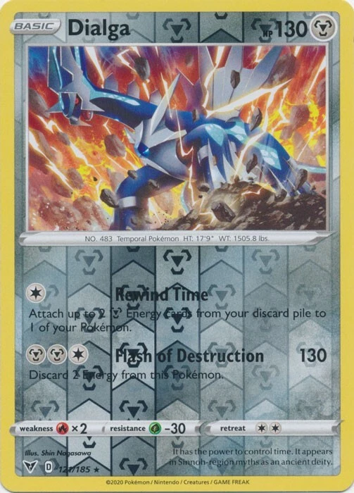 Reverse Holo Dialga 121/185 Vivid Voltage Rare Pokemon TCG - Image 1 of 1
