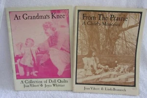 At Grandma's Knee & From The Prairie Joan Vibert Quilting Books 1984/85 - Picture 1 of 9