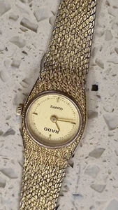 Vintage RADO watch Lady Quartz Ref 133.5330.2gold plated Not Working for parts - Picture 1 of 13