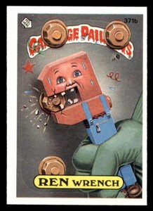 1987 Topps Garbage Pail Kids GPK Series 9 B #371b Ren Wrench NM/MT