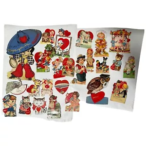 Vintage 30er Jahre Valentinstag Karten Sammlung Papier mechanisch sortiert 25 - Bild 1 von 23