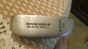 Used RH Mens Ram Wizard 610 Putter Red Insert 35.5" Nice Lamkin Crossline - Picture 1 of 12
