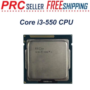 Intel Core i3-550 CPU 2-Cores 4 Threads 3.2GHz 5GT/s LGA 1156 CPU Processor 73W - Picture 1 of 10