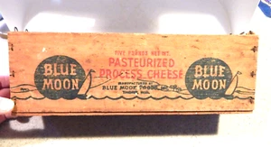 Blue Moon Foods, Inc.  American Cheese Wooden 5 Pound Box - Thorp, Wis. Wi. - Picture 1 of 6