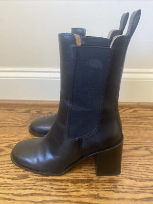 & Other stories Botas de Tobillo Alto Negras con Tacón Bloque Talla US 7 EU 38 Foto 1 de 4