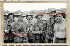 40s WW2 Vietnam INDOCHINA WAR FRENCH FRANCE TOPLESS ARMY MAN Vintage Photo 25345