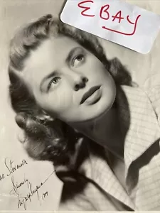 Ingrid Bergman 1949 Stunning Hand Signed Autograph JSA COA With Warner Brothers - Picture 1 of 9
