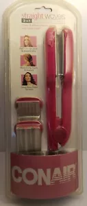 Plancha enderezadora de hierro plana Conair 3 en 1 ondas rectas plancha especial, nueva de stock - Imagen 1 de 2