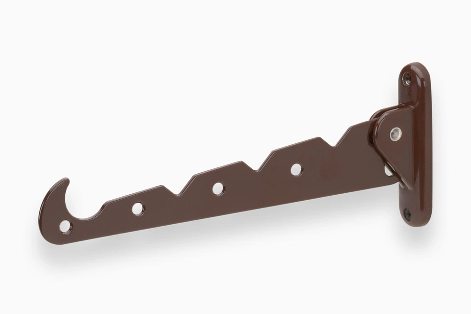 Klapphaken Kleiderlüfter Aluminium Blumenampel Ampelhaken braun 290mm x 30mm - Bild 1 von 1