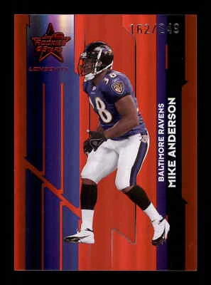 MIKE ANDERSON 2006 ROOKIES AND STARS RED #10 /299 - Image 1 of 2
