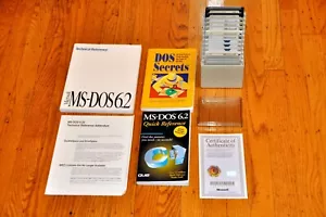 MS-DOS 5.0 6.0 upgrade 6.2 step-up 6.22 supplemental kit 3.5 in. floppy storage - Picture 1 of 14