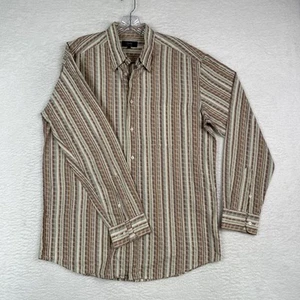 Mens Zanella Italy Large Cotton Mix Color Striped Patterned L/S Shirt - Picture 1 of 12