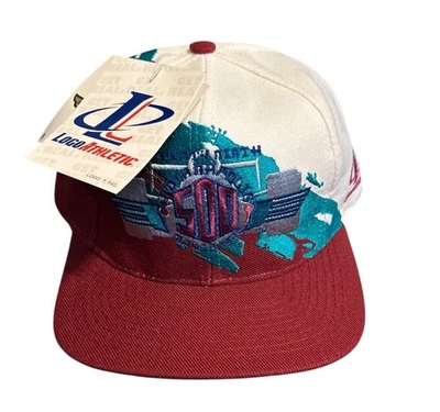 Vintage Indy 500 79th Logo Athletic Wool Blend Splash SnapBack Hat OSFA NWT RARE - Image 1 of 4