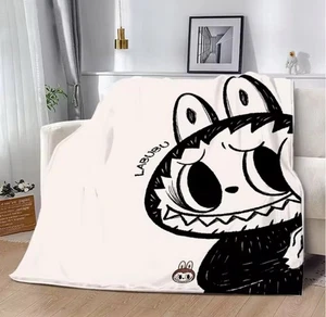 LabubuCartoon Print ThrowPlush Blanket - Picture 1 of 1
