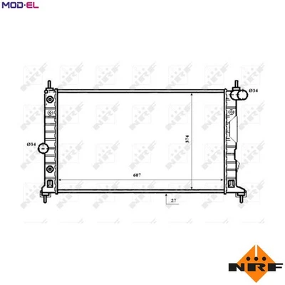 RADIATOR ENGINE COOLING 53844 FOR Z19DTH/19DTR 1.9L D223L 4cyl B308E 3.0L 6cyl - Image 1 of 4