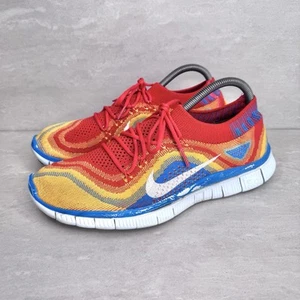 Mens Nike Flyknit 5.0 Rainbow Trainers Size 8 UK - Picture 1 of 6