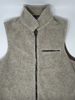 Vintage Men's Pendleton Beige Wool Made in USA Zip Vest (S) - Image 1 of 4