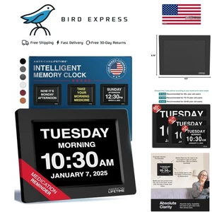 Customizable Digital Clock for Seniors with Large Display – Perfect Gift Choice - Picture 1 of 11