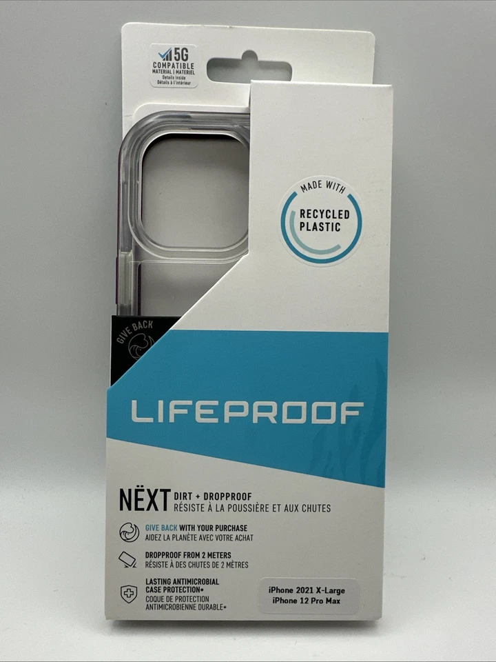 LifeProof NEXT Apple iPhone 13 Pro Max / 12 Pro Max Clear Purple Trim Case - New - Image 1 of 4