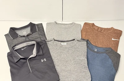 Lote de 6 Nike Under Armour Columbia Apt. Camisa para hombre 9 American Eagle talla 2XL Foto 1 de 4