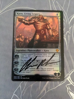 FOIL Karn, Living Legacy ARTIST PROOF Dominaria United SIGNED!  Chris Rahn! - Image 1 of 2