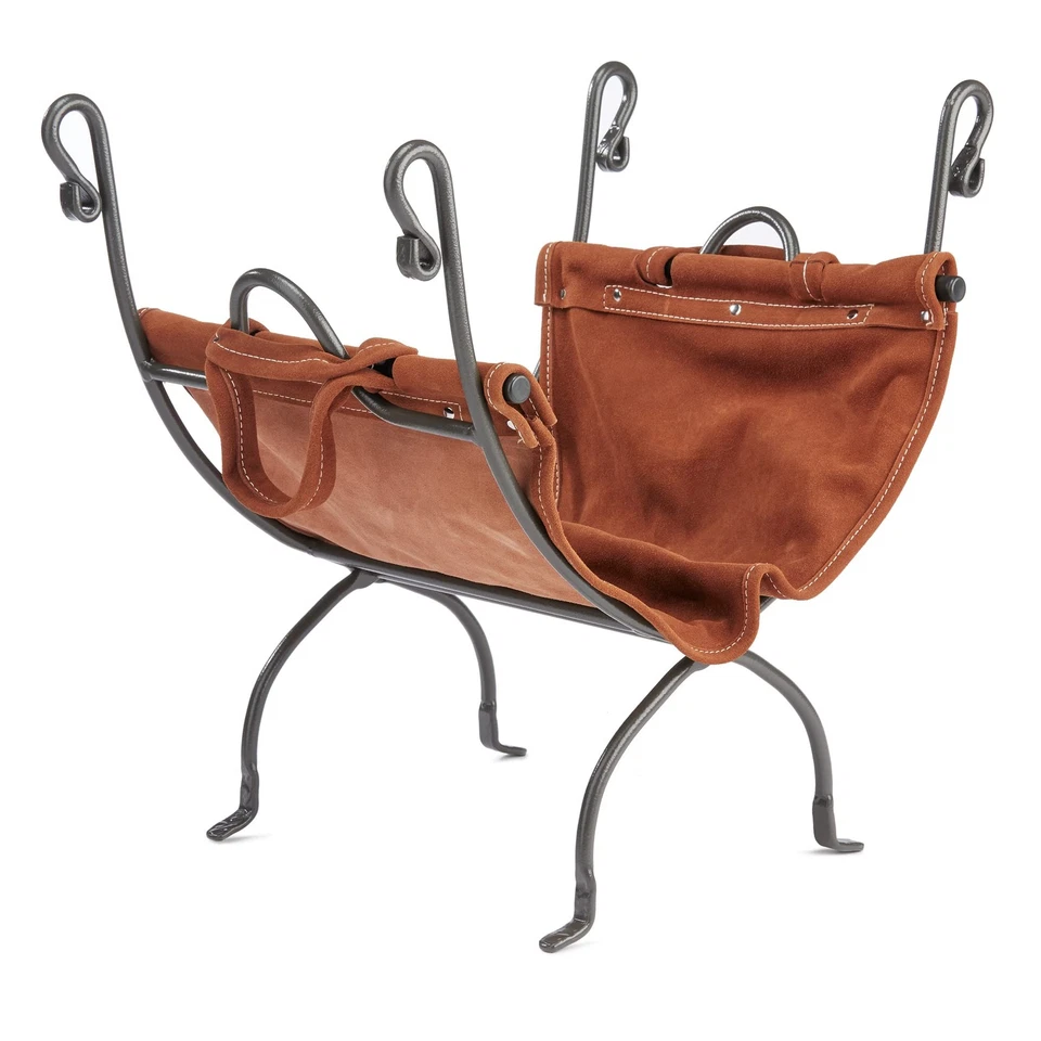 Olde World Iron Firewood Log Holder (W-1196) - Image 1 of 4