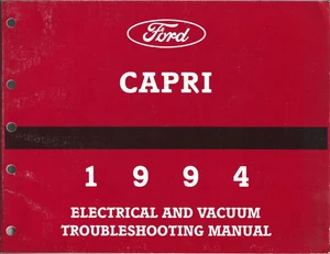 Mercury Capri 1994 manual de disparo de problemas eléctricos y de vacío - Imagen 1 de 2