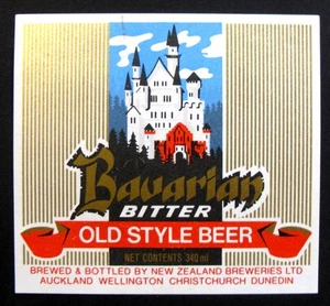 Nuova Zelanda Birrifici BAVARIAN AMARO etichetta birra NUOVA ZELANDA 340ml - Foto 1 di 1