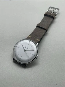 JUNGHANS Watch Max Bill Analog Mechanical Hand-wound Men's Made in Germany - Picture 1 of 8
