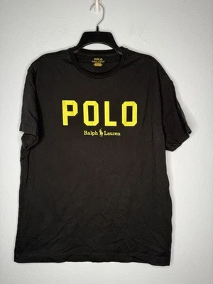 Футболка мужская Polo Ralph Lauren большая черная функциональная пони большой логотип желтая - Изображение 1 из 3