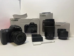 Canon EOS 77D – DSLR with Canon EF-S 18–55mm, EF 75-300mm and EF 50mm lenses - Picture 1 of 14