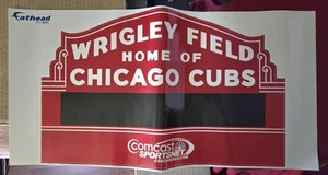 Wrigley Field Home Of The Chicago Cubs Fathead For Real 13x26 Very Rare! - Picture 1 of 3