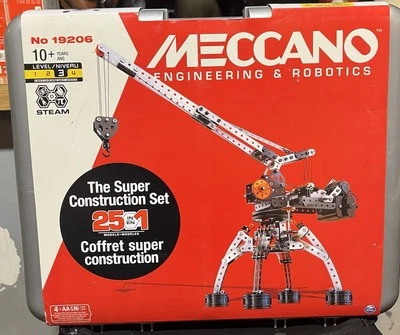 Meccano Erector Super Construction in-1 Motorized Building Set Steam Education - Image 1 of 4