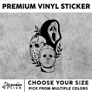 HORROR SLASHERS [VINYL STICKER]-for Car/Truck WINDOW-LAPTOP-FOLDR-U PCK COLR/SZE - Bild 1 von 6