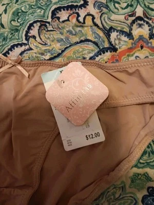 Трусики Affinitas, женский размер большой бежевый голая, хипстеры, бант новый с Ярлыками - Изображение 1 из 4